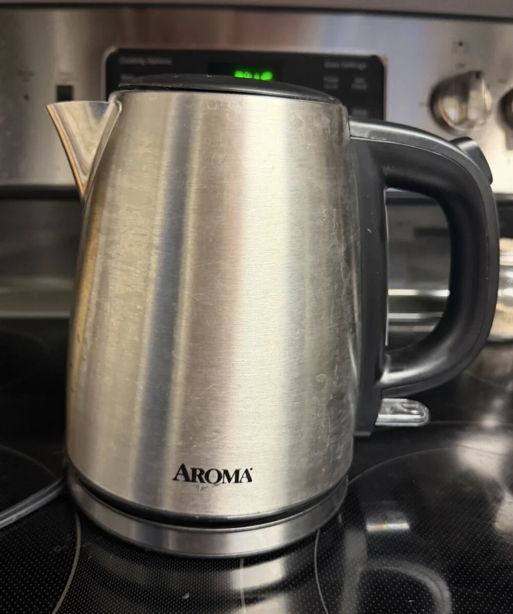 Aroma Electric Water Coffee Tea Pot Stainless Steel Kettle 1.0L 4cups